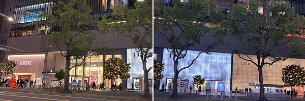 ���É��w�O�̎ʐ^�B���G�x�E�J���e�B�G�E�f�B�I�[���E���C���B�g���̃V���[�E�B���h�E�����ԁB